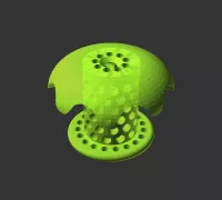 OBJ file Shower Drain / Grate Cover 🚿・3D printer model to