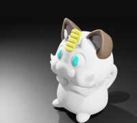 3D Print & paint Meowth air balloon pokemon #3dprinting #3dprint