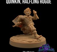 Hunter, Ranger, Rogue, 32mm Mini, Dwarf, Halfling, gnome, 3D-Modelle  herunterladen