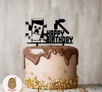STL file TOPPER ROBLOX LOGO ROBLOX HAPPY BIRTHDAY LOGO 🎂・Design to  download and 3D print・Cults