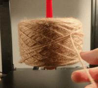 3D Printable Wooden Spinning Yarn Holder by Lazy Bear