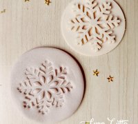 STL file snowflake cookie cutter stamp 3d model - mod3 ❄️・3D print design  to download・Cults