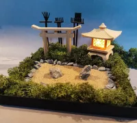 Zen Garden with Planter + Accessories by BigBricks, Download free STL  model