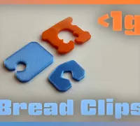 Free STL file Bread bag clip 🍞・3D printing template to download・Cults