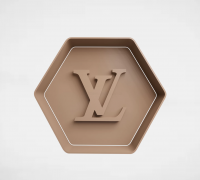 Emboss Stamp Louis Vuitton STL - Cookie Cutter STL Store - Design Optimized