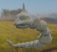 Onix Pokemon Flexible Movement 3D Print 