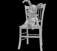 3D file Five Nights at Freddys Plushtrap Sitting (sitting) Update 🦸・3D  print design to download・Cults