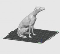 Greyhound Cross-stitch thread organizer by Mike, Download free STL model