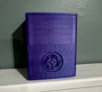 STL file LORCANA - Unsleeved Deck Box (Combine with Ink Type Emblems in  description) 📦・Template to download and 3D print・Cults