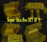 Free STL file Ludo Set with Box and Dice Tower 📦・Template to