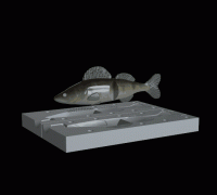 STL file AM bait fish 18cm hoof model / form for predator fishing