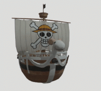 STL file One Piece Going Merry Pirates ship 🏴‍☠️・3D print