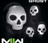 Ghost Condemned Operator Simon Riley Mask - Call of Duty - Modern Warfare 2  - WARZONE - STL model 3D print file