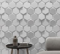 STL file Uneven Hexa Wall Decor 🎨・3D printing template to download・Cults
