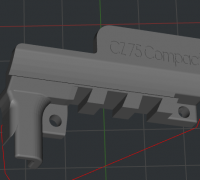 Fichier STL Pistolet CZ 75 Prop entraînement faux pistolet d'entraînement  👽・Objet pour imprimante 3D à télécharger・Cults