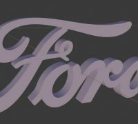Free STL file Ford Logo 🚙・3D printer design to download・Cults