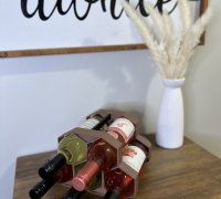 Water or Wine bottle storage rack by ATree, Download free STL model