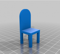 OBJ file One piece kitchen unit: doll furniture 🔪・3D printable