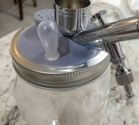 Better Airbrush Pot Filter Lid by Datura, Download free STL model