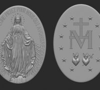 Free STL file Medalla Milagrosa 🧞‍♂️・3D print object to download・Cults