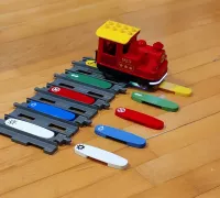LEGO Duplo compatible spiral elevation train track