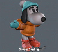 STL-Datei Snoopy-Schlüsselanhänger 🏠・3D-Druckvorlage zum