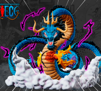 3D printing Kaido- great blue dragon one piece • made with elegoo