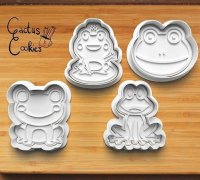 STL file Squishmallows Wendy The Frog Cookie and Fondant Cutter