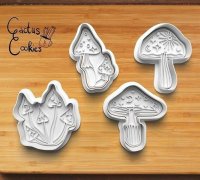 STL file Mushroom cookie cutter 🍄・3D printable design to download・Cults