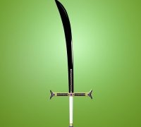3D printing Yoru Dracule Mihawk Sword - One Piece Live Action - Cosplay  Weapon・Cults