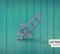 STL file Minecraft Sword - Cube Game Replica 🗡️・3D printing