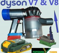 STL file Dyson V6 to Parkside X-20V Battery Adapter 🔋・3D print design to  download・Cults
