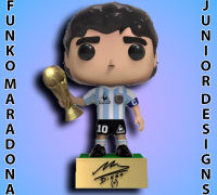 Diego Marado Futbol Funko Pop # 10 Unico Funko 3D (3D Football Toy