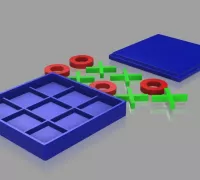 Free 3D file Tic-Tac-Toe Game ( X & 0) 🎲・3D printable design to