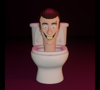 OBJ file skibidi toilet (Upgraded toilet boss) 🚽・3D printing