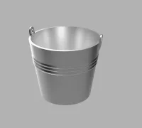 1/10 Scale 5 Gallon Bucket STL Files for 3D Printing 