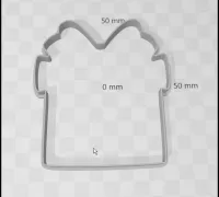 Christmas Gift Tag Cookie Cutter Gift Tag Cookie Cutter Winter Christmas  Cookie Cutter 3D Printed Cookie Cutter TCK84134 