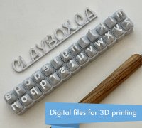 STL file Disney Alphabet Letter Stamps, 3d Print, Polymer Clay Pottery  Ceramic Accessories Making Stamps l DIY Tools Supplies, ALPHABET