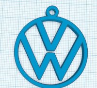 STL file Volkswagen VW Logo - Imperial Eagle, key ring - pendant - earring  🚗・3D printable model to download・Cults
