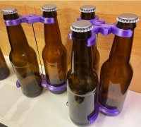 Free STL file Fridge bottle holder, beer, bottle, holder, drinks, tidy