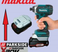 Free STL file Parkside x20 to Makita 18V 🔋・3D print design to  download・Cults