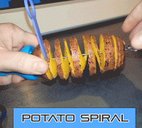 Hasselback potato cutter (Slicer) - Version 2 by Joe, Download free STL  model