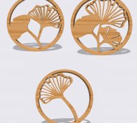 STL file Ginkgo biloba leaves Wall Decor 🟣・3D printable model to  download・Cults
