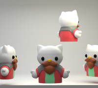STL file SPARKLE - LOST KITTIES 👓・3D printable model to download・Cults