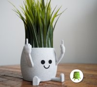 Smiling Middle Finger Planter With Drainage Plant Pot With Drainage Hole  Planters and Pots Flower Pot Funny Planters for Houseplants 