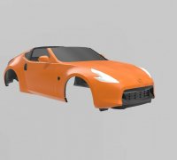 Rear Mounted Turbos with rear panels For 350Z Tamiya 1-24 3D model 3D  printable