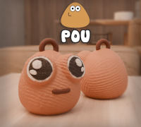 Baby Pou - the alien pet Game - Tamagotchi | 3D Print Model
