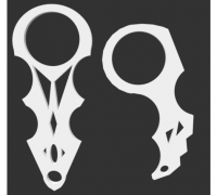 STL file Keychain Spinner Karambit 🗝️・3D print design to download・Cults