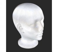 Styrofoam Head Display Stand, Foam Head Stand, Costume Mask Display, Great  for Displaying Any Mask, 3D Printed 
