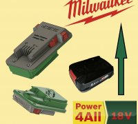 Adapter for 18V Bosch Power4All tool batteries by Jason, Download free STL  model